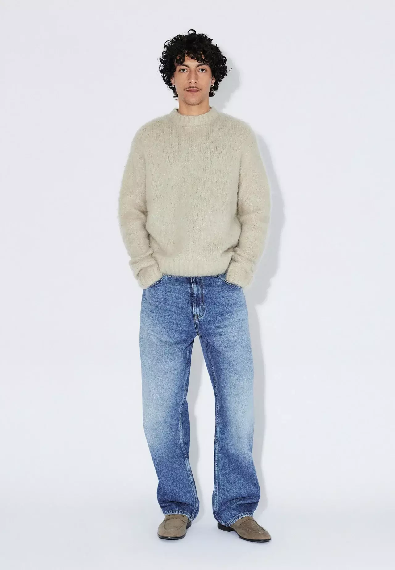 Dr. Denim Mid Fade Omar Relaxed Jeans Herren blau